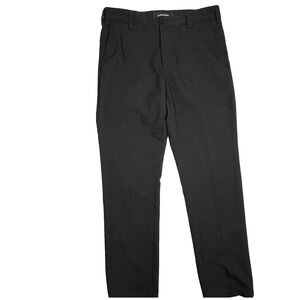 Bluffworks Gramercy Pants Gray Tailored Fit Dress Chino Travel Mens 31X32